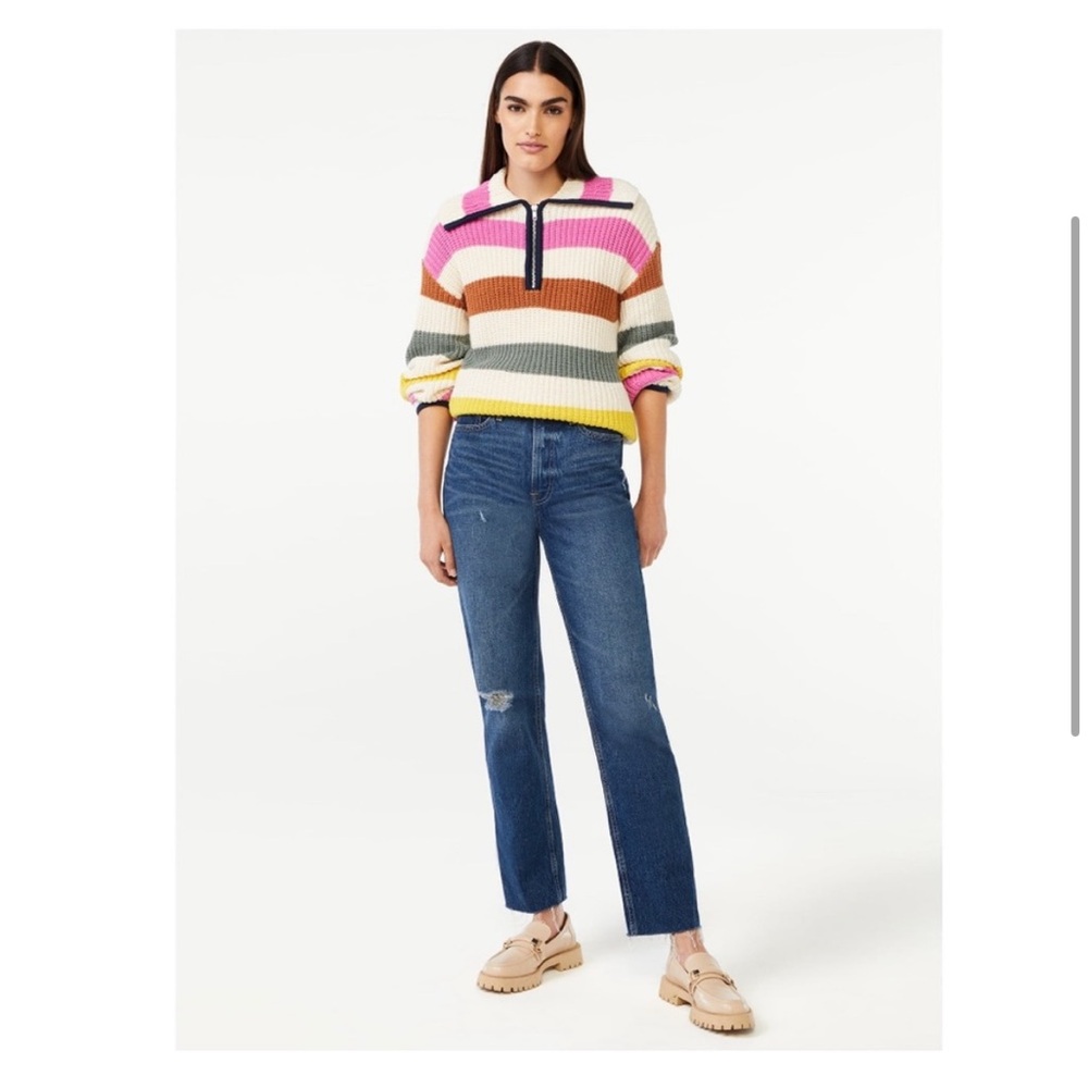 Free Assembly chunky half zip popover sweater